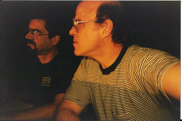 Technical Director Joe Tuttle with Artistic Director Harry Governick